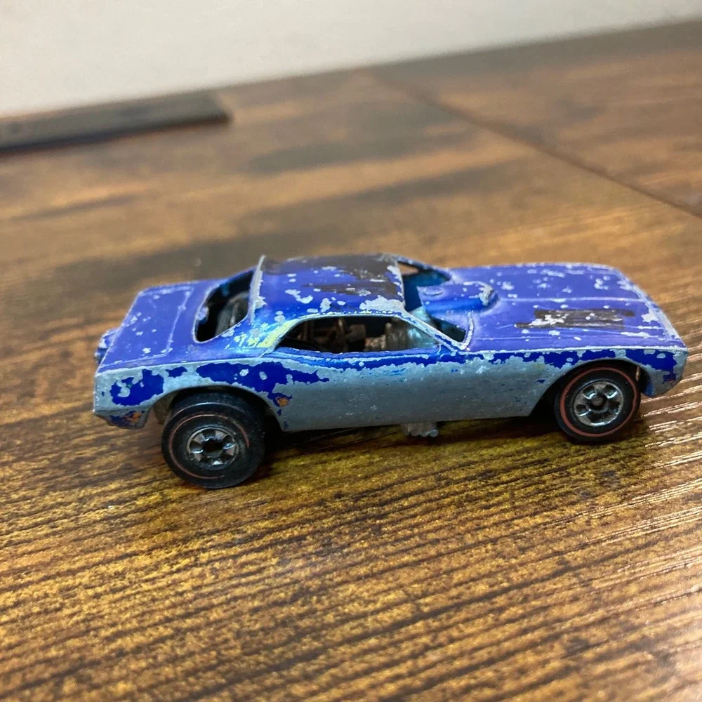 Hot Wheels Redline 1974 Flying Colors Top Eliminator Funny Car Blue Cuda